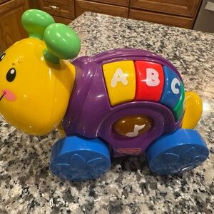 Fisher-Price Purple & Yellow ABC Learning Pull Toy